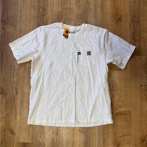 NWT Carhartt White Short-Sleeve Pocket Tee